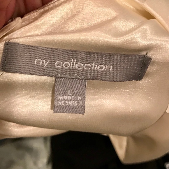 NWT  ivory & black chic belted  dress - Picture 4 of 6